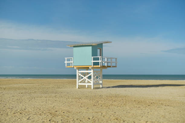 beach sand surveillance cabin