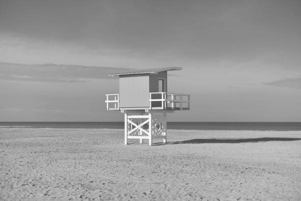 beach sand surveillance cabin