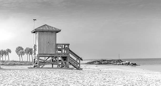 Life Guard Stand at Fred Howard Beach Florida